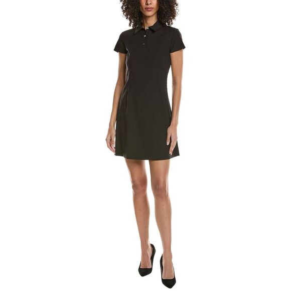 Theory Dresses & Skirts - Theory Womens  Cap Sleeve Polo Dress, Black